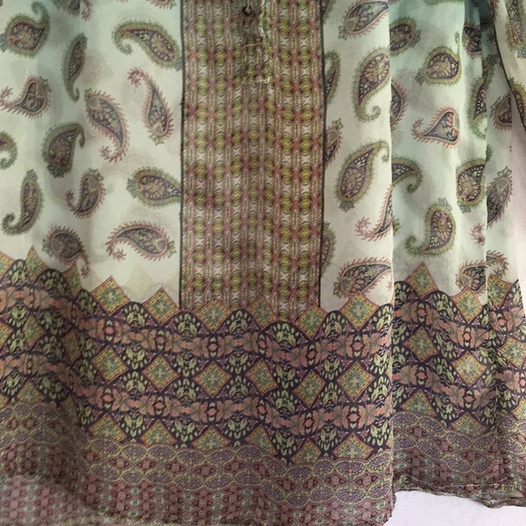 Gypsy 05 100% silk boho top - Picture 5 of 7